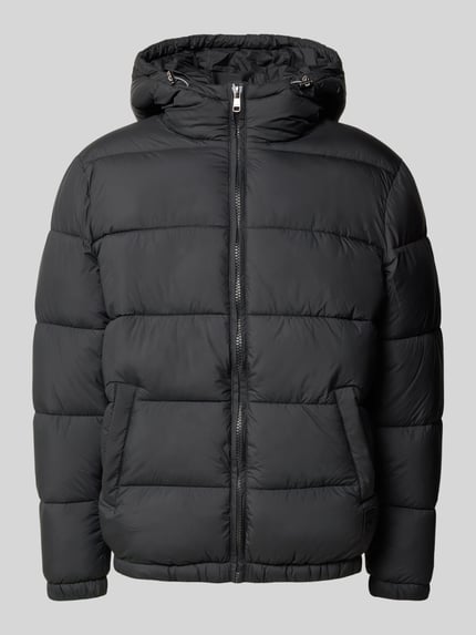 MCNEAL Puffer Jacket mit Kapuze und Eingrifftaschen Black 2