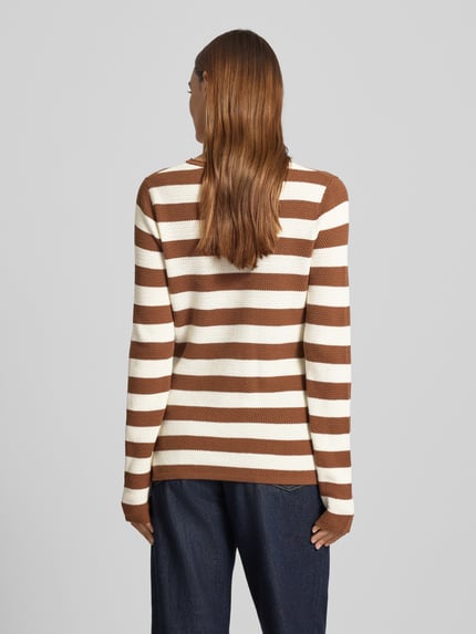 Christian Berg Woman Strickpullover mit Grobstrick Cognac 5