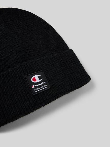 Champion Mütze in Strick-Optik Modell 'Rib' Black 2