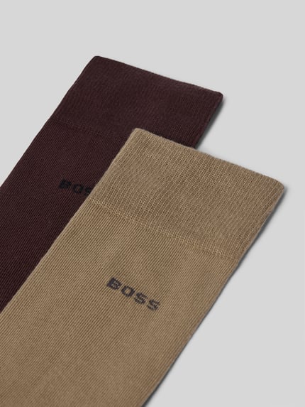 BOSS Socken aus Baumwoll-Mix im 2er-Pack Dunkelbraun 2