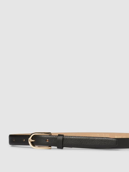Weinmann Riem met doornsluiting, model 'Nappa Sauvage' Zwart - 2