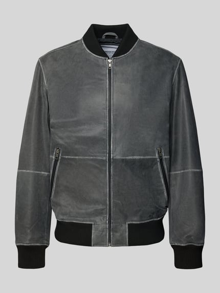 JACK & JONES Jacke in Leder-Optik Anthrazit 2