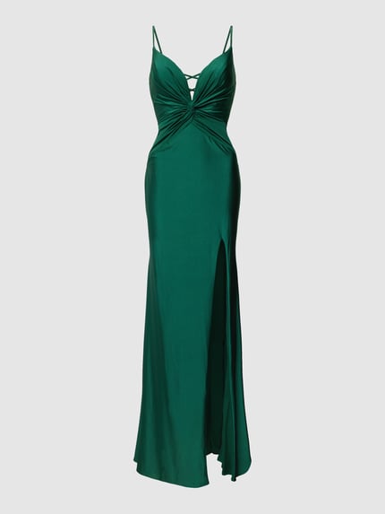 LUXUAR FASHION Avondjurk met hartvormige hals Groen - 2