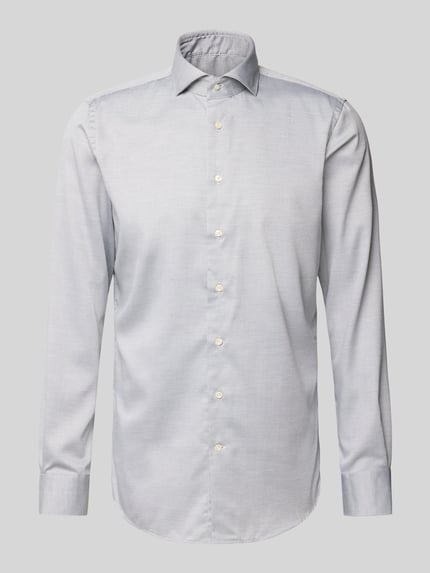 Profuomo Regular Fit Business-Hemd mit Knopfleiste Gruen 2