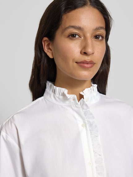 Tommy Hilfiger Relaxed Fit Hemdbluse aus reiner Baumwolle Weiss 3