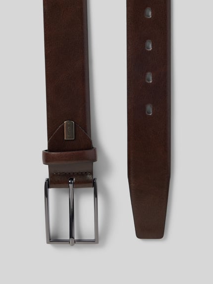 LLOYD Men's Belts Gürtel aus beschichtetem Leder Dunkelbraun 3