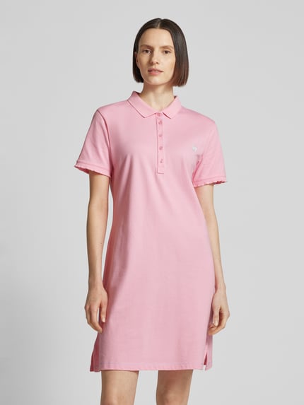Frieda & Freddies Polokleid mit Motiv-Stitching Rosa 4