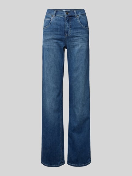 ANGELS Wide Leg Jeans im 5-Pocket-Design Modell 'LARA' Marine 2
