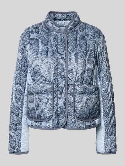 Regular Fit Jacke in Stepp-Optik mit Stehkragen Shop The Look MANNEQUINE