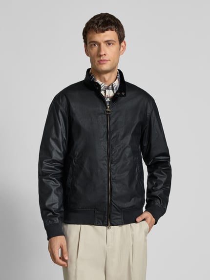 Barbour Regular Fit Wachsjacke aus reiner Baumwolle Marine 4