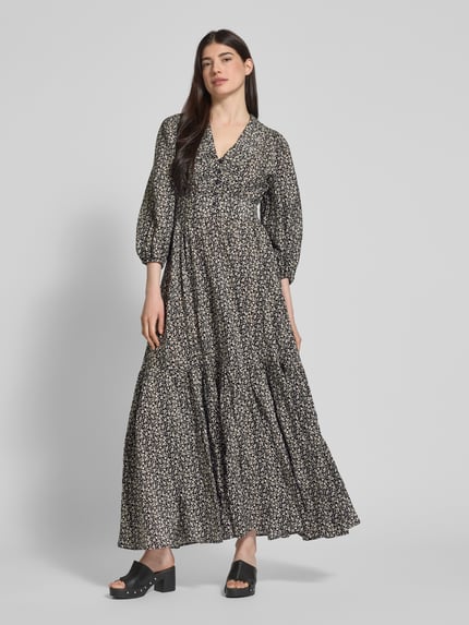 IVY OAK Maxikleid mit Knopfleiste Modell 'DREA' Black 1