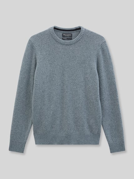 Marc O'Polo Pullover mit Tweedstruktur Eisblau 2