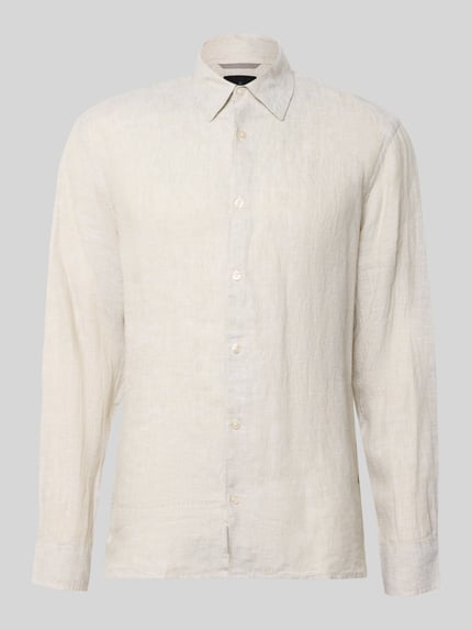 JACK & JONES Premium Regular Fit Leinenhemd aus reinen Leinen Modell 'Lawrence' Lind 2