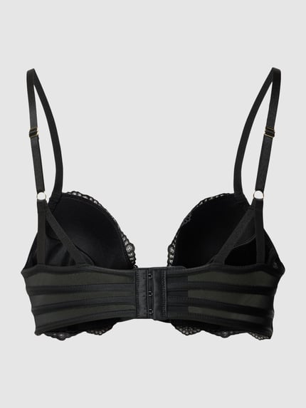 LASCANA Push-Up-BH mit Spitzenbesatz Modell 'Elenora' Black 3