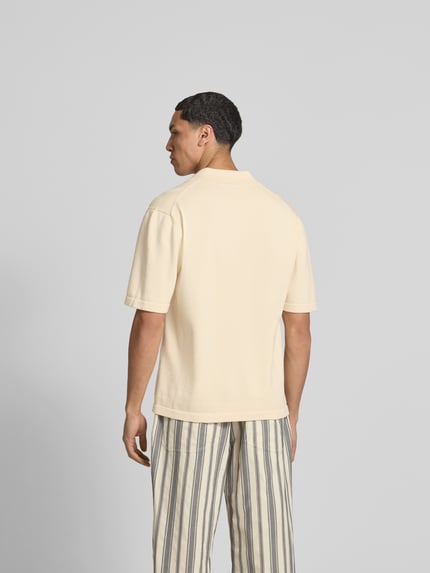 MAISON KITSUNÉ T-shirt z imitacji dzianiny Beżowy 5