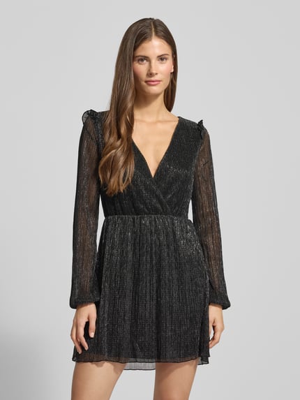 GUIDO MARIA KRETSCHMER WOMAN Cocktailjurk met V-hals, model 'Cassidy' Zilver - 4