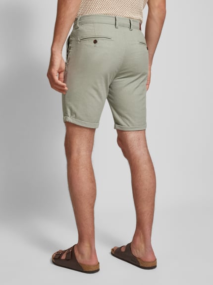 JACK & JONES Regular Fit Bermudas mit Strukturmuster Modell 'FURY' Lind 5