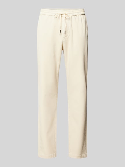 Tommy Hilfiger Regular fit chino met structuurmotief, model 'HARLEM' Beige - 2
