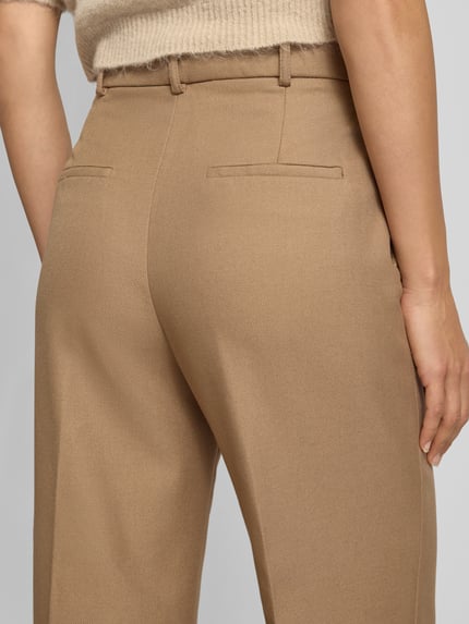 MANGO Stoffhose mit Bügelfalten Modell 'NATALIE' Camel 3