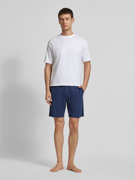 Christian Berg Men Sweatshorts aus reiner Baumwolle Marine 1