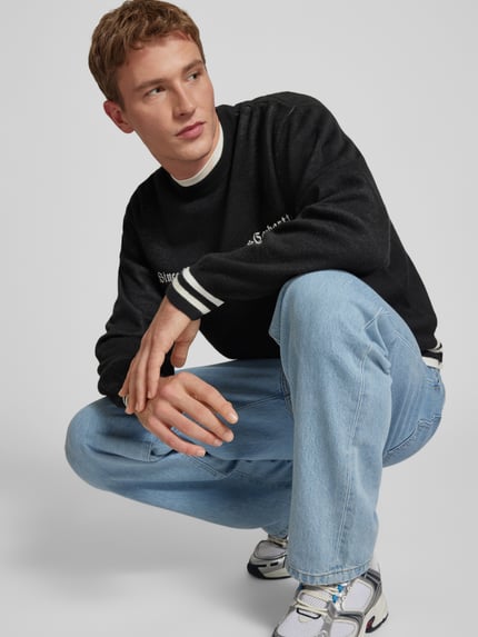 Carhartt Work In Progress Regular Fit Strickpullover mit Woll-Anteil Black 3