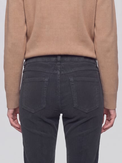 ANGELS Regular Fit Cordhose mit feiner Cordstruktur Anthrazit 3