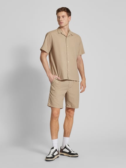 JACK & JONES Sweatshorts met tunnelkoord, model 'JAIDEN' Beige - 1
