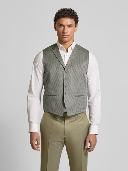 WILVORST Gilet met reverskraag Groen - 4