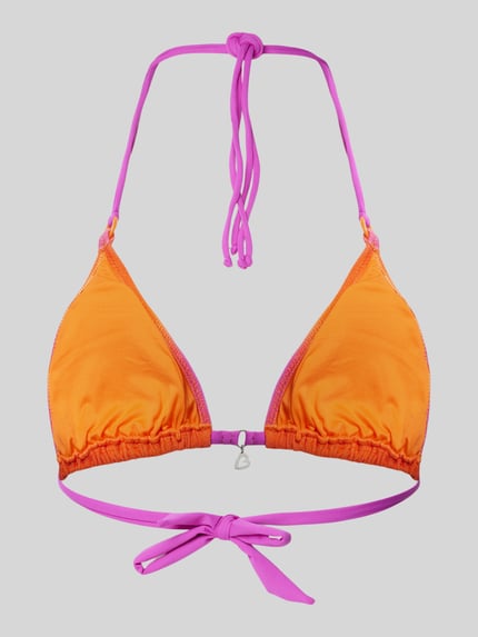 Banana Moon Top bikini z aplikacją z logo model ‘YERO CANDYCRUSH’ Pomarańczowy 3