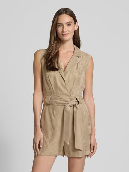 GUESS Playsuit met strikceintuur, model 'AMIA' Kaki - 4