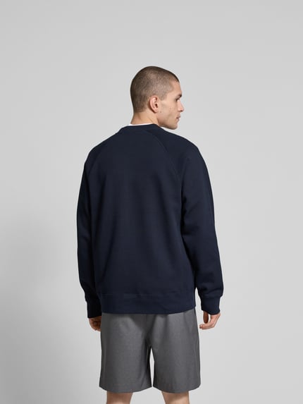 Wood Wood Oversized Sweatshirt mit Stehkragen Marine 5