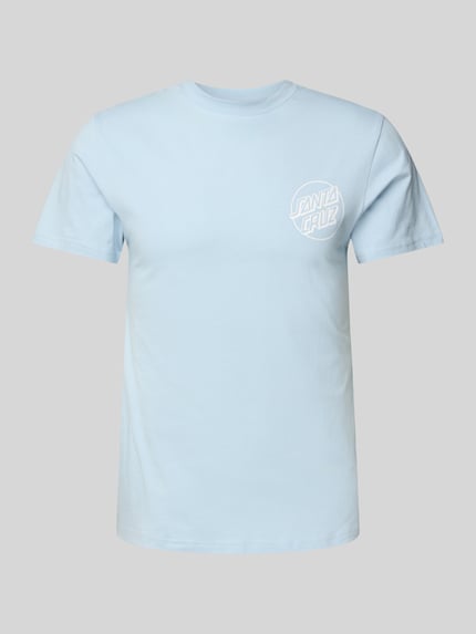 Santa Cruz T-Shirt mit Label-Print Hellblau 2