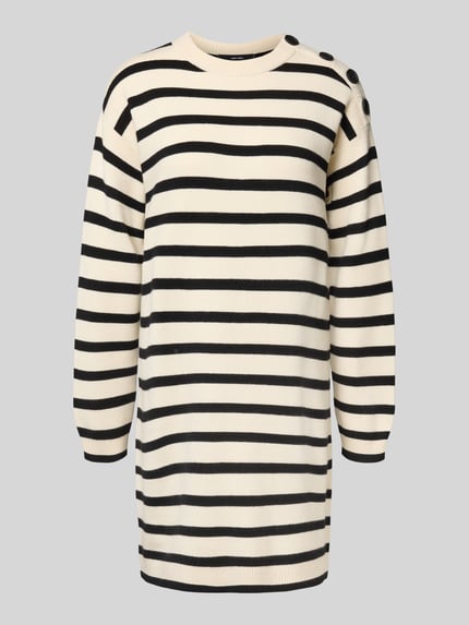 VERO MODA Fließendes Strickkleid aus Viskose-Mix Modell 'SABA' Black 2