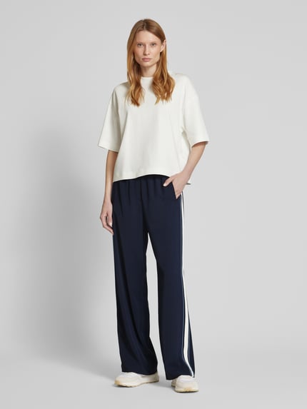 someday. Straight Leg Stoffhose mit Galonstreifen Modell 'Cevil' Marine 1