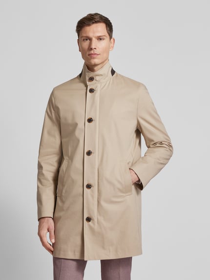 ROY ROBSON Lange jas met opstaande kraag Beige - 4