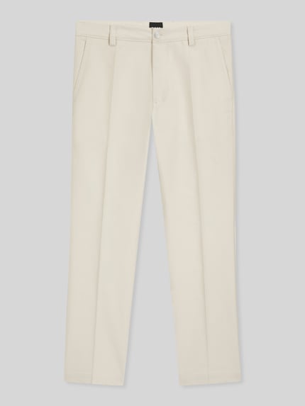 BOSS Regular fit broek van katoenmix, model 'C-KENT' Offwhite - 2