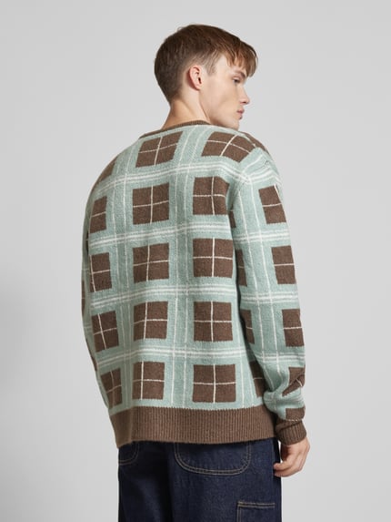Dickies Cardigan mit Label-Patch Modell 'STEVENSVILLE' Dunkelbraun 5