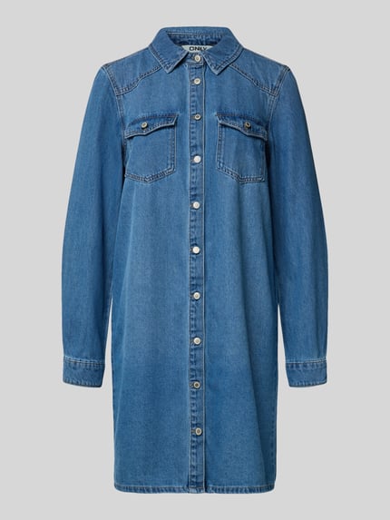 ONLY Oversized jeansjurk van katoenmix, model 'LISA' Jeansblauw - 2