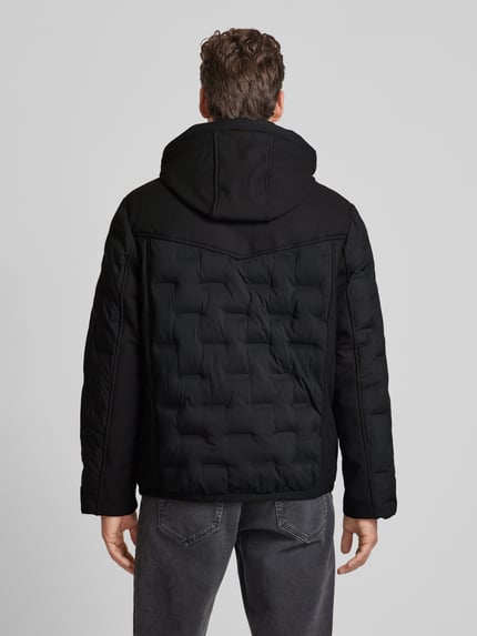 Tom Tailor Hybrid Jacke mit abnehmbarer Kapuze Black 5