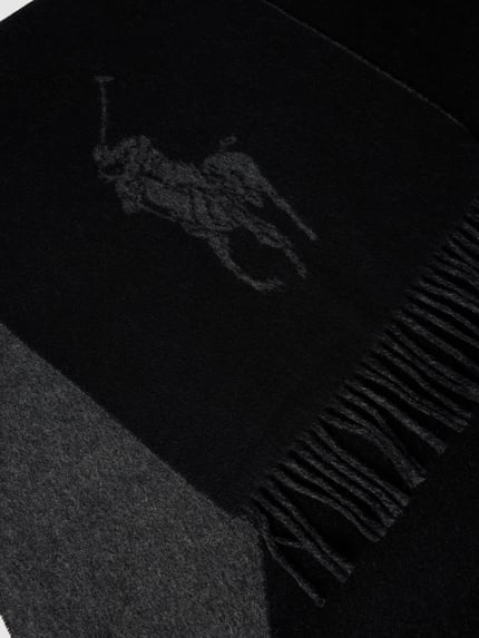 Polo Ralph Lauren Schal mit Label-Stitching Black 2
