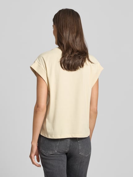 s.Oliver RED LABEL T-shirt o kroju relaxed fit z czystej bawełny Piaskowy 5