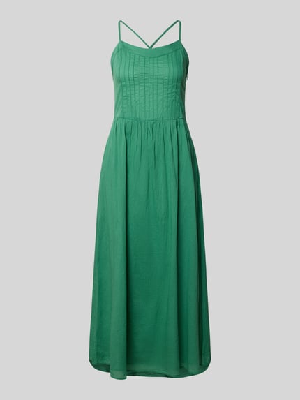 Jake*s Studio Woman Midi-Kleid mit Spaghettiträger Gruen 2
