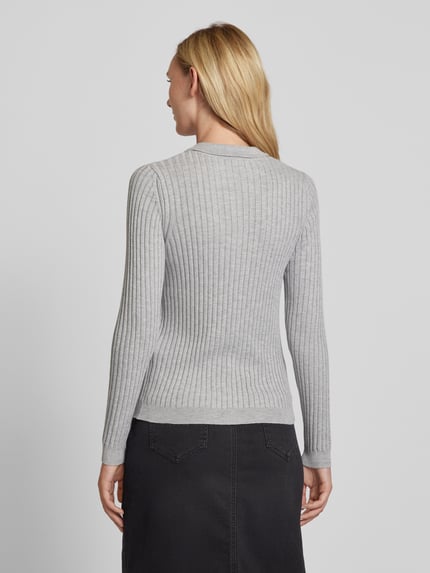 Soyaconcept Regular Fit Strickjacke mit Woll-Anteil Modell 'FETIMA' Hellgrau Melange 5