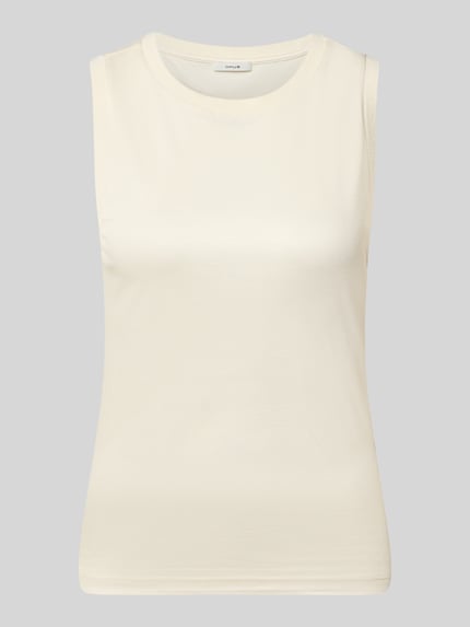 Top o kroju regular fit z czystej wiskozy model 'Inise' Shop The Look MANNEQUINE