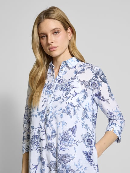 Emily Van den Bergh Minikleid mit Hemdblusenkragen Weiss 3