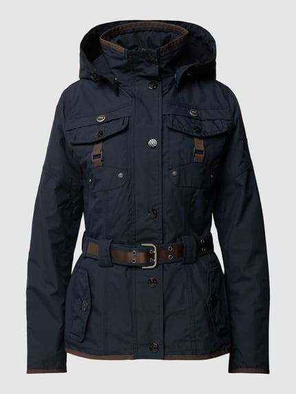 Wellensteyn Shaped Fit Jacke mit Taillengürtel Modell 'CHOCANDY' Marine 2