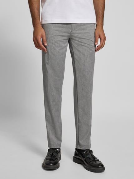 BOSS Regular Fit Chino aus mit Viskose-Anteil Modell 'KANE1' Hellgrau 4