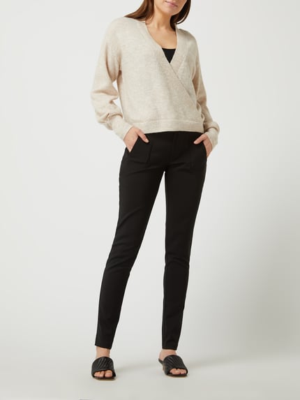 Kaffe Stoffen broek met stretch, model 'Kavera'  Zwart - 1
