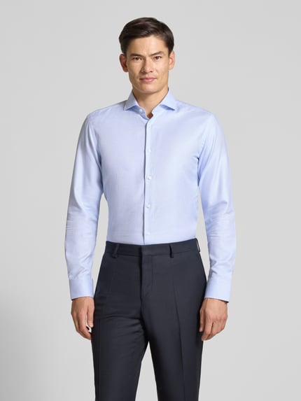 BOSS Slim Fit Businesshemd aus reiner Baumwolle Bleu 4