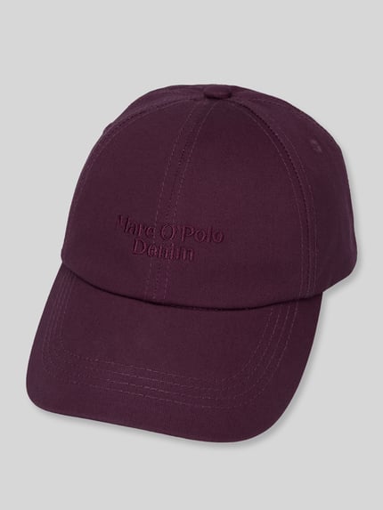 Marc O'Polo DENIM Cap aus reiner Baumwolle Bordeaux 1
